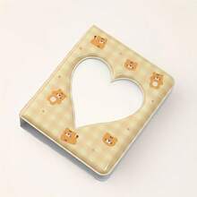 1pc Three Inch Heart-Shaped Design Album Photo Storage Book - Transparent Inner Page, Perfect For Commemorating Precious Moments, Memory Book, Heart-Shaped Design Album, Plastic Structure, Couple Album - Multicolor - View 14