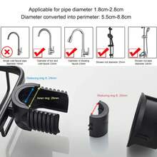 Estante de almacenamiento para grifo de baño, soporte para jabón de ducha, organización de baño, estantes de ducha, accesorios de baño - 2 unidades grises - Ver 2