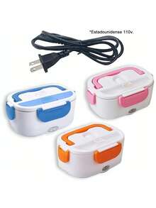 Portable Thermal Lunch Box With Electric Kettle, 110V, Lunch Box With Different Colors - Green - View 6