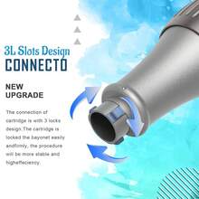 WanTogo DermaPen M8S Wireless Adjustable Electric DermaPen With 12pcs 12/36/42/Nano Replacement Cartridges - 灰色 - 查看 6