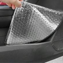 1 pieza Parasol de volante de aluminio reforzado, parasol de volante de coche, cubierta de parasol de volante de coche, productos para el interior del coche, adecuado para camiones, SUV y coches, mantiene una temperatura adecuada para su automóvil
