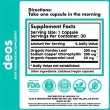 Internal Deodorant Capsules – Plant-Based Chlorophyll, Parsley & Mint – Vegan Supplement For Daily Clean Routine – 30 Capsules - 2 瓶 - 查看 8