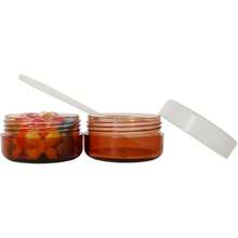 Travel Containers - 30 X 10ml Amber Bottles With White Caps - View 6
