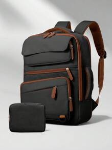Myco Mochila de viaje para hombres, aprobada para equipaje de mano de 40L, con 3 cubos de embalaje, bolsa de viaje para fines de semana, universidad, oficina, regalos de Navidad, bolsa de viaje de invierno, bolsa escolar, mochila de vuelta al cole, de gran capacidad, impermeable, compartimento para portátil, diseño con correa de equipaje, ligera, portátil, para trabajadores de cuello blanco, perfecta para vuelta al cole, primer día de escuela, exterior, viajes, salidas