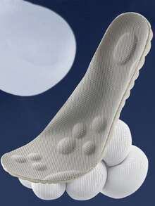 4D乳胶运动鞋垫，柔软高弹鞋垫，透气跑步篮球鞋鞋底足弓支撑垫，男女通用，1双装，配件礼品创意