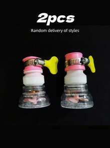 1/2/4件套水龙头洗发花洒，便携式水龙头水槽软管附件，手持式淋浴喷头，适用于多种规格的水龙头，用于洗澡、宠物、洗发、冲洗蔬菜、狗狗清洗喷雾器、美容用品、多用途水龙头 - 彩色 - 查看 14