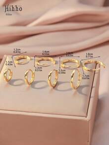 Hihho 4 Pairs Copper Hoop Earrings For Women And Men, Classic Smooth Cartilage Earrings, Small Hoop Earrings Set, Infinity Symbol Earrings For Women - Yellow Gold - View 9