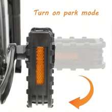 1 par de pedales plegables de bicicleta de nailon antideslizante para bicicleta de montaña/bicicleta plegable, accesorio universal de liberación rápida, ligero y duradero con clip para el dedo del pie