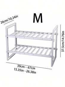1pc Under Sink Organizer Rack, Kitchen Sink Storage Shelf, Countertop Oven Microwave Rack