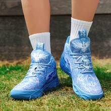 2025 Spring New Lightweight Thick Sole Plus Size Women Basketball Shoes, Outdoor Casual Sports Shoes, Durable Running Shoes, Soft & Comfortable Hiking Shoes, Shock Absorbing & Rebound, Casual Shoes (Note: Hand-Painted Soles, Uneven, Random Patterns, Asymmetric)