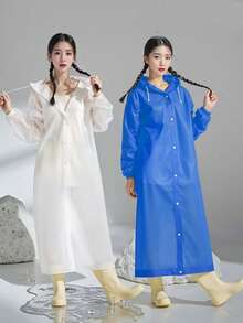 Reusable Raincoat For Men And Women, Long Style For Hiking, Trekking, Travel, Fishing, Concerts, Rafting, Outdoor Adventure, Multi-Purpose Use