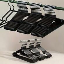 5/10 piezas Perchas antideslizantes de alta resistencia, perchas antideslizantes negras de alta resistencia, esenciales para el dormitorio, soluciones de almacenamiento, almacenamiento duradero y de alta calidad para el dormitorio y el armario - Colgado sin esfuerzo, diseño que ahorra espacio, opción perfecta para vivir