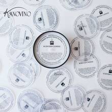 KANOVINO 35pcs/60pcs Candle Dust Paper, Candle Protective Film, Effectively Prevents Candle Dust, Dust Paper Printing Is Clear/Easy To Operate, Dust Paper Is Suitable For 6 Cm A Candle With A Diameter.