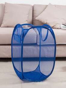 Cesta grande de malla para ropa sucia, organizador de ropa plegable, bolsa de almacenamiento multifuncional perfecta para el hogar - Multicolor - Ver 10