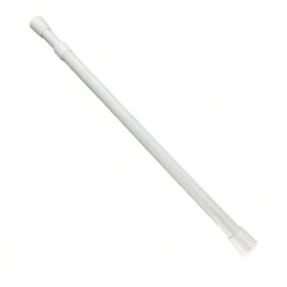 1pc Adjustable No-Drill Shower Curtain Rod Holder, Wall-Mounted Curtain Hook, Towel Bar Holder, Suitable For Bathroom, Kitchen, Bedroom, Living Room Bathroom Decor