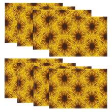 1/4/6/8/12 Piezas Manteles de mesa impresos de lino lavables, almohadillas protectoras de superficie, manteles de mesa de comedor para interiores y exteriores, adecuados para fiestas festivas, decoración de cocina y mesa de comedor