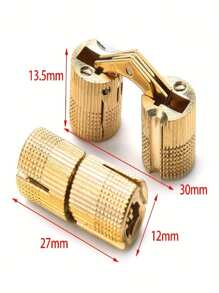 2pcs Copper Hinge Cabinet Door Flip Board Flush Hinges, 180 Degree Cross Hinge For Decorative Box