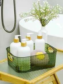 1 giỏ đựng đồ trang điểm bằng acrylic, hộp đựng son môi, mặt nạ, đồ chăm sóc da, đồ ăn nhẹ, mỹ phẩm, đồ dùng để bàn. - Nhiều màu - Xem 7