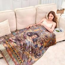 Maze Movie Theme Flannel Blanket - Extra Large, Soft & Comfortable, Polyester Blend, All Season, Machine Washable, Great For Bed, Sofa, Travel, Camping, Nap, Unique Gift Idea, Maze Movie Blanket | Modern Design | Polyester Blend, Maze Movie