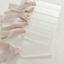 20/50 piezas Marcadores de libros de acrílico transparente y esmerilado - Marcadores de libros de plástico en blanco con orificio para colgar, adecuados para proyectos DIY, Navidad, Halloween, tarjetas de lugar para bodas, decoraciones navideñas, regalos navideños, elegantes sujetadores de libros