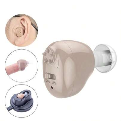 ITE In-Ear Hearing Aid, Suitable For The Elderly, Sound Amplifier For Hearing Impaired, Ideal Gift For The Elderly