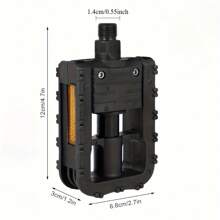 1 par de pedales plegables de bicicleta de nailon antideslizante para bicicleta de montaña/bicicleta plegable, accesorio universal de liberación rápida, ligero y duradero con clip para el dedo del pie
