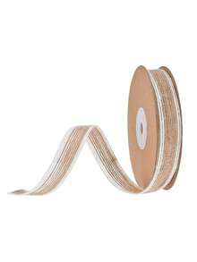 1Roll White Edge Decorative Hemp Rope Burlap Ribbon For Gift Wrapping Wedding Event Party Home Bows DIY Crafts Art Decoration - Multicolor - View 15