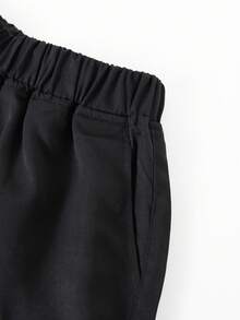 1 件青少年男孩休闲户外高街多口袋工装短裤，夏季