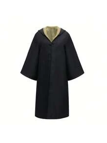 Wizard Robe Costume, Halloween Magician Gown Outfit, Graduation Photo Attire; University Style Student Uniform - Multicolor - View 22