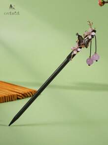 Pasador de pelo con decoración de flores, regalo elegante perfecto para amigos para uso diario, accesorio para moño, pieza para moño, pasadores para peinado, accesorios para el cabello, accesorios para la cabeza - Multicolor - Ver 1