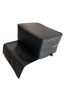 RAISE, EXTENSION, STOOL CHAIR FOR BARBER, HAIRDRESSER, STYLIST, MAKEUP ARTIST - Black - View 1