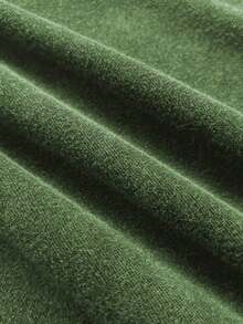 Zhuo Tianxi Men's Dark Color Casual Vintage Washed Round Neck Vest - Dark Green - View 3