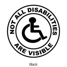 Not All Disabilities Are Visible Car Decal, Vinyl Car Sticker For Door, Rear Window, Bumper, Waterproof And Sunproof, No Residue - Multicolor - View 13