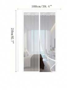 DeTODO Mosquitero Magnético, Cortina de Puerta anti-Mosquitos, Mosquitera Magnética para Puertas, Con Malla Super Fina Para Dejar Pasar el Aire Fresco, Cierra Automáticamente, Facil de Instalar - Blanco - Ver 11