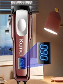 Kemei KM-233 Cordless Hair Clippers For Men Professional,Rechareable Hair Beard Timmer For Men With LCD Dispaly,R-TYPE BLADE Dustment Of The Cutter Head,Electric Razor Beard Shavers Gift For Men,USB Type-C - Multicolor - View 6