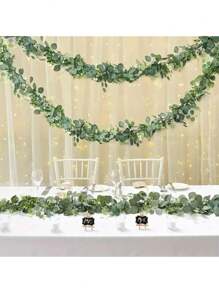 180cm Decorazione in vite di eucalipto, materiale in nylon utilizzato per feste di bambini, compleanni, stanze, cortili, soggiorni, battesimi di bambini, matrimoni, sfondi, decorazioni, arredamento domestico, piante finte, decorazioni autunnali, stanze, scrivanie, decorazioni da giardino, forniture per decorazioni per stanze, adatte per decorazioni per vacanze in tutte le stagioni, articoli per bambini, articoli per festa di nascità, articoli essenziali per neonati, decorazioni per festa di nascità, decorazioni per annuncio del sesso del bambino