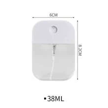 1 pieza Botella de spray portátil blanca transparente de 38ml/50ml, puede usarse para distribuir suplementos, botella de spray de viaje, botella vacía para perfume doméstico, botella de spray de niebla superfina para humectación facial - Adecuada para viajes, maquillaje, higiene, alcohol, desmaquillante, regalo para dama, novia, regalo del Día de San Valentín