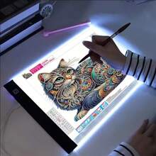 A2/A3/A4 Light Pad Kit, Dimmable Light Box, Eye Protection Diamond Painting Light Board With Top Clip, Portable Light Pad For Tracing Painting, Calligraphy, Watercolor, And Diamond Painting, Anniversary Gifts For Wife Girlfriend, Birthday Gifts For Friend Daughter