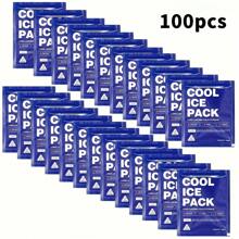20/50/70/100 حزمة ثلج قابلة لإعادة الاستخدام - لتبريد الصناديق والنقل الصيفي للثلج وصناديق الغداء، أكياس تبريد قابلة لإعادة الاستخدام، حافظات غداء مبردة، حفظ الطعم، أكياس تجميد للشاطئ والسفر والتخييم وملحقات المبرد