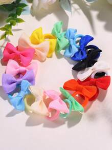 10/30/50pcs Girls' Elastic Hair Ties - Soft Pastel & Bright Colors (Red, Pink, Yellow, Green, Blue, Purple, Black, White,) - Non-Slip Hair Bands For Youngsters, Youngsters, Birthday Parties, Halloween, Chinese New Year - For Sensitive Light Beige - Everyday & Special Occasion Hairstyles, Youngsters Party Accessories, Playful Hair Accessory, Soft Fabric Hairbands