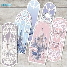 30pcs Dreamy Castle Themed Bookmarks, Teacher Gifts, Creative Cute Bookmarks Suitable For Readers, Book Decor, Party Favors, Back To School Gifts