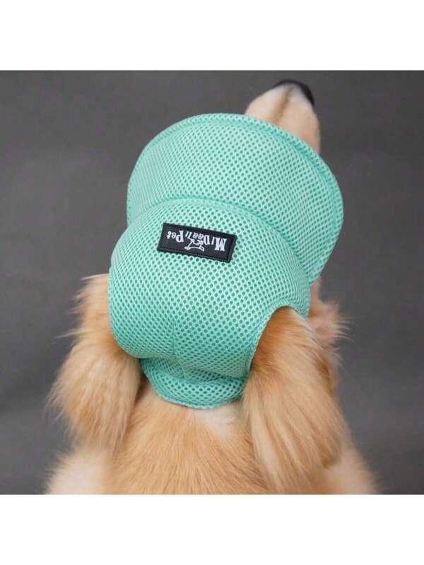 1pc Cute Dog Hat Polyester With Ear Holes - Sun Protection, Adjustable Size For Small/Medium/Large Dogs, Wearable In All Seasons