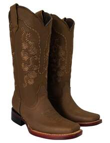 Bota Rodeo Para Dama de Piel De Bovino Marca BDP  Cowboy    Vacaciones - ARENA - Ver 5