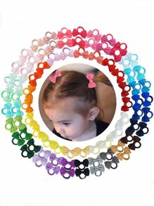 10/30/50 pezzi Elastici per capelli per ragazze - Colori pastello e brillanti (rosso, rosa, giallo, verde, blu, viola, nero, bianco) - Fasce per capelli antiscivolo per giovani, feste di compleanno, Ognissanti, Capodanno cinese - Per pelli chiare sensibili - Acconciature quotidiane e da occasione speciale, accessori per feste di giovani, accessori per capelli giocosi, fasce per capelli in tessuto morbido