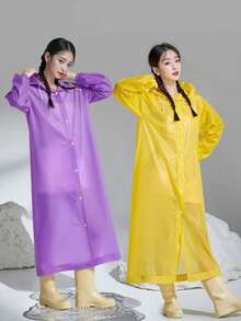 Reusable Raincoat For Men And Women, Long Style For Hiking, Trekking, Travel, Fishing, Concerts, Rafting, Outdoor Adventure, Multi-Purpose Use