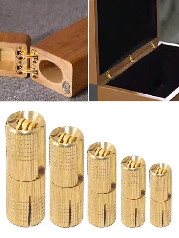 2 pièces Charnières de porte d'armoire en cuivre, charnières à rabat, charnières croisées à 180 degrés pour boîte décorative