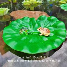 套装漂浮仿真荷叶假荷叶乌龟躲叶庭院鱼池鱼缸造景装饰摆件