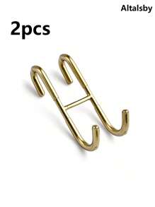 1pc Stainless Steel Towel Hook, Punch Free Bathroom Partition Hook, Heavy Duty Hook Rack For Robe, Towel, Over The Door Hook For Bathroom, Kitchen Multi-Scale Use, Bathroom Accessories - Multicolor - View 15