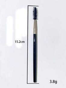 2 pezzi Spazzola per ciglie nera, strumento per la cura delle sopracciglia portatile, set di pennelli da trucco, adatto per principianti