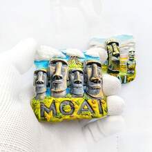 1 件树脂冰箱贴，热带雨林、马丘比丘、伊瓜苏瀑布、基督救世主图案的旅行纪念品，适合家居、厨房、卧室，创意礼品，南美之旅 - 彩色 - 查看 24